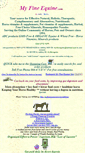 Mobile Screenshot of myfineequine.com